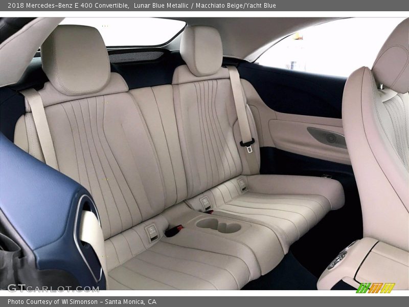 Lunar Blue Metallic / Macchiato Beige/Yacht Blue 2018 Mercedes-Benz E 400 Convertible