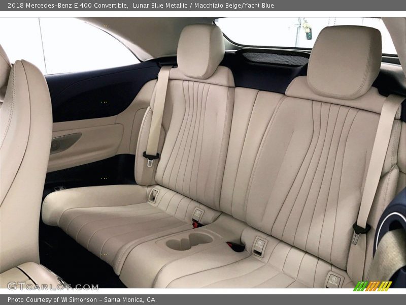 Lunar Blue Metallic / Macchiato Beige/Yacht Blue 2018 Mercedes-Benz E 400 Convertible