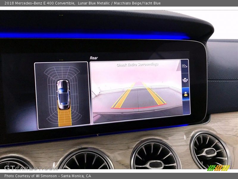 Lunar Blue Metallic / Macchiato Beige/Yacht Blue 2018 Mercedes-Benz E 400 Convertible