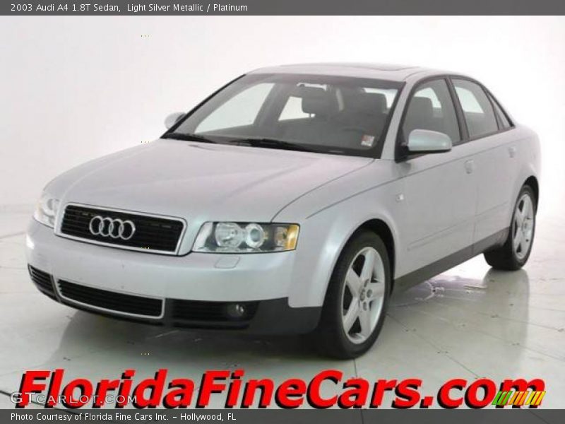 Light Silver Metallic / Platinum 2003 Audi A4 1.8T Sedan