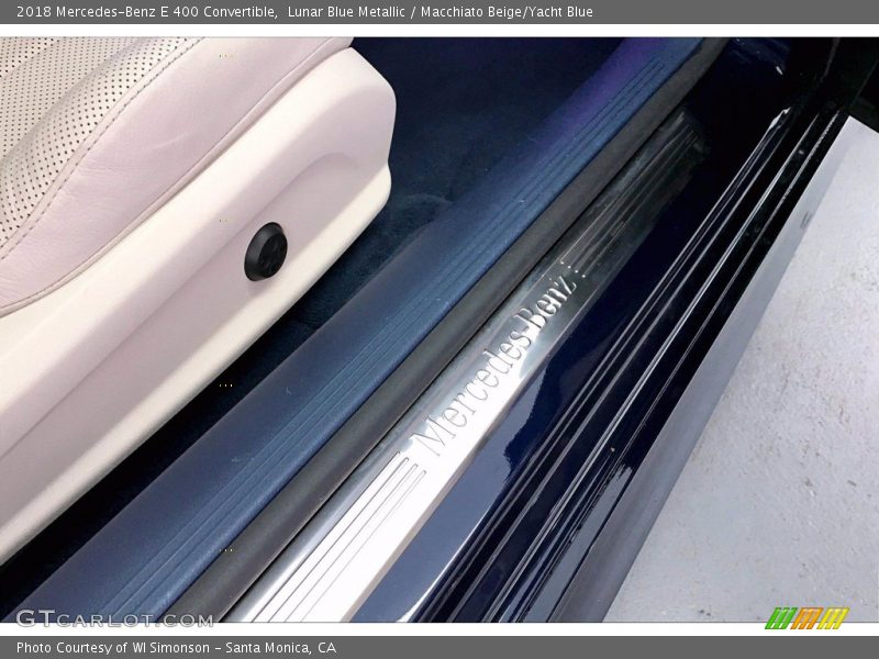Lunar Blue Metallic / Macchiato Beige/Yacht Blue 2018 Mercedes-Benz E 400 Convertible