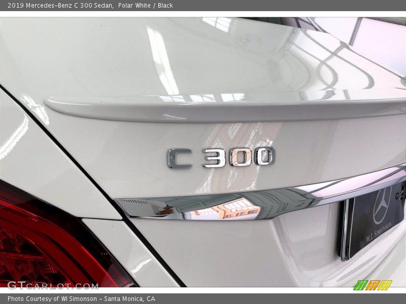 Polar White / Black 2019 Mercedes-Benz C 300 Sedan