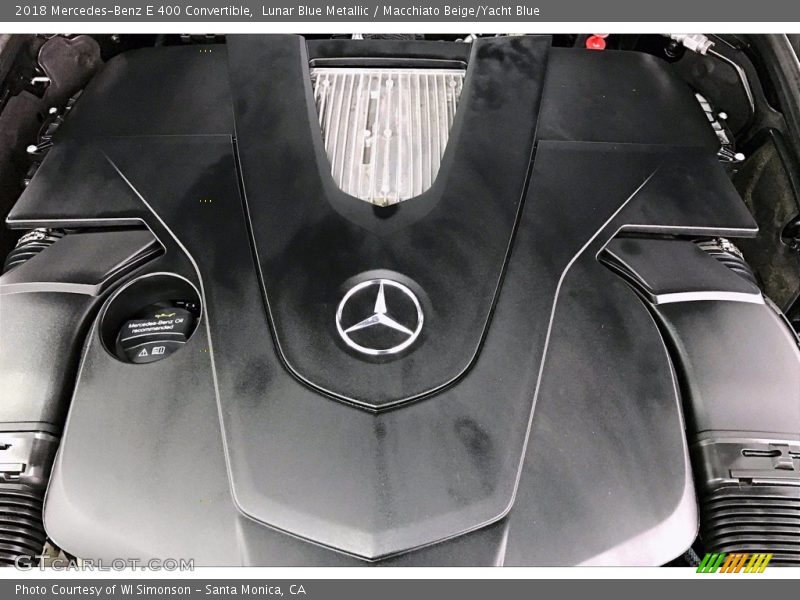 Lunar Blue Metallic / Macchiato Beige/Yacht Blue 2018 Mercedes-Benz E 400 Convertible