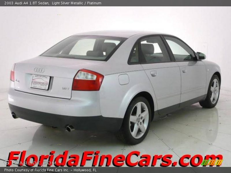 Light Silver Metallic / Platinum 2003 Audi A4 1.8T Sedan