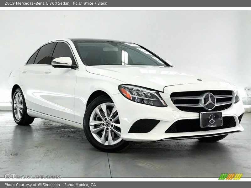 Polar White / Black 2019 Mercedes-Benz C 300 Sedan