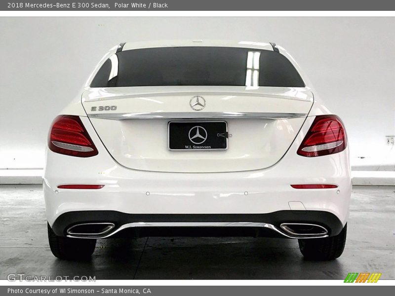 Polar White / Black 2018 Mercedes-Benz E 300 Sedan