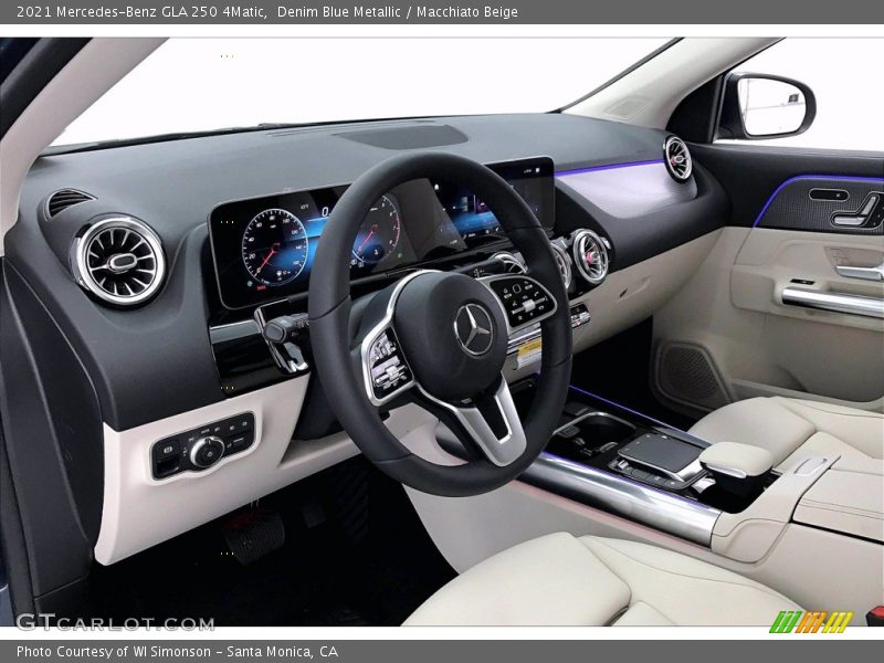 Denim Blue Metallic / Macchiato Beige 2021 Mercedes-Benz GLA 250 4Matic