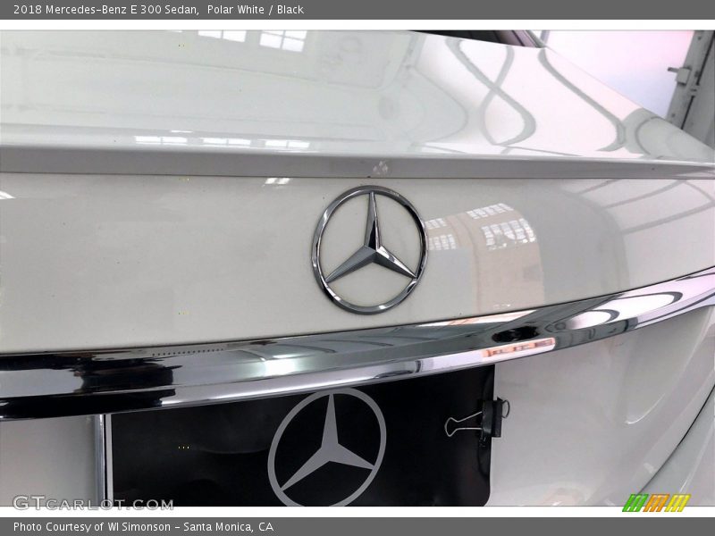 Polar White / Black 2018 Mercedes-Benz E 300 Sedan