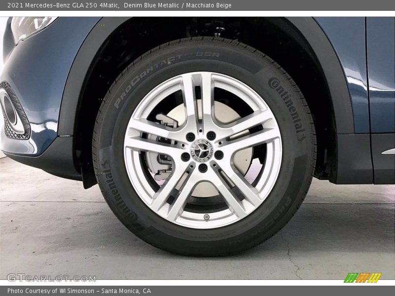Denim Blue Metallic / Macchiato Beige 2021 Mercedes-Benz GLA 250 4Matic