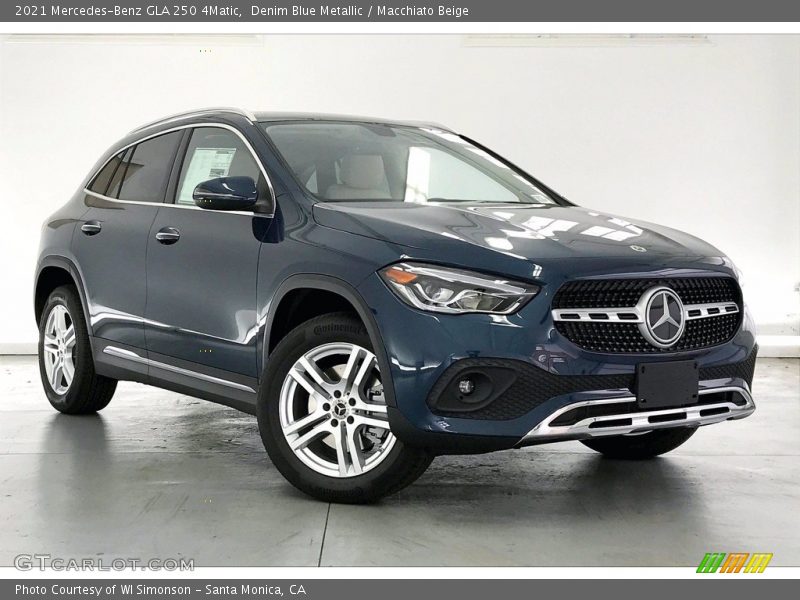 Denim Blue Metallic / Macchiato Beige 2021 Mercedes-Benz GLA 250 4Matic