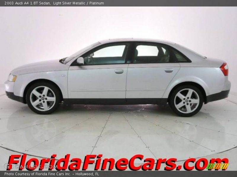 Light Silver Metallic / Platinum 2003 Audi A4 1.8T Sedan
