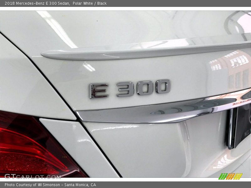 Polar White / Black 2018 Mercedes-Benz E 300 Sedan