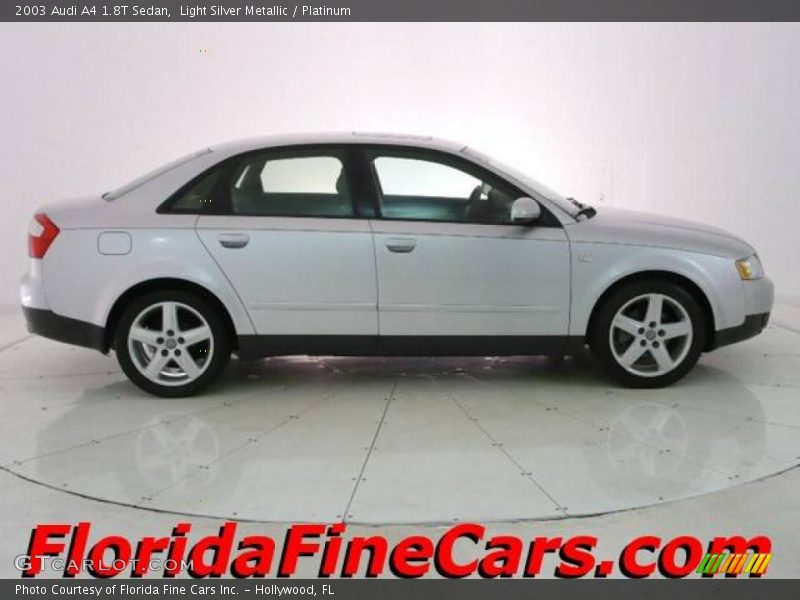Light Silver Metallic / Platinum 2003 Audi A4 1.8T Sedan