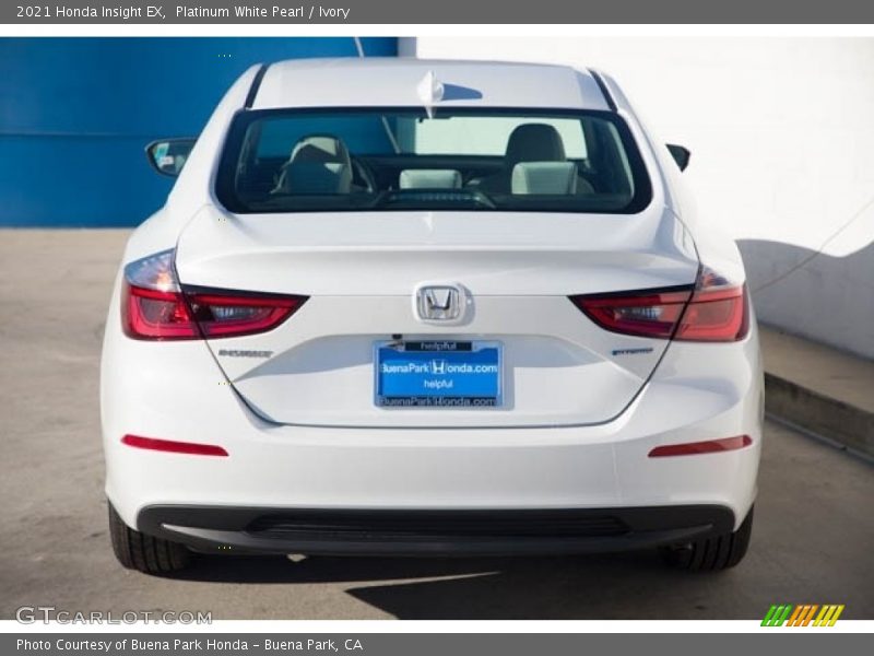 Platinum White Pearl / Ivory 2021 Honda Insight EX