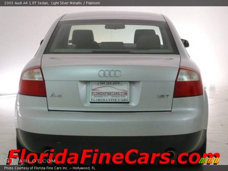 Light Silver Metallic / Platinum 2003 Audi A4 1.8T Sedan
