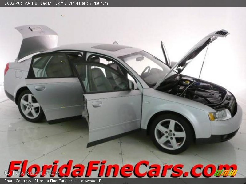 Light Silver Metallic / Platinum 2003 Audi A4 1.8T Sedan