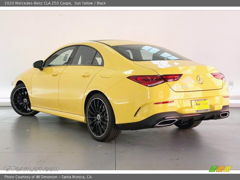 Sun Yellow / Black 2020 Mercedes-Benz CLA 250 Coupe