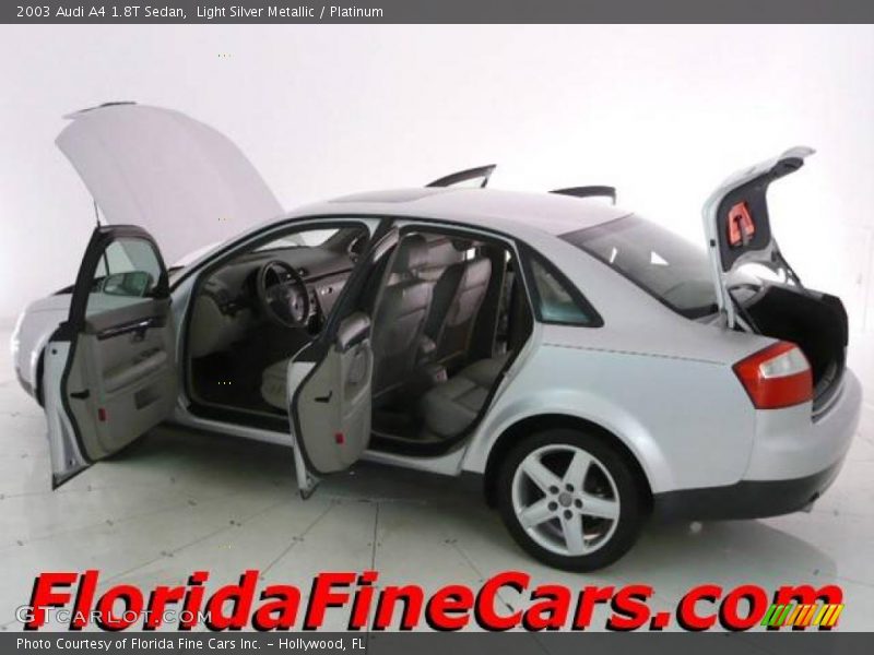 Light Silver Metallic / Platinum 2003 Audi A4 1.8T Sedan