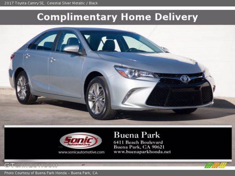 Celestial Silver Metallic / Black 2017 Toyota Camry SE