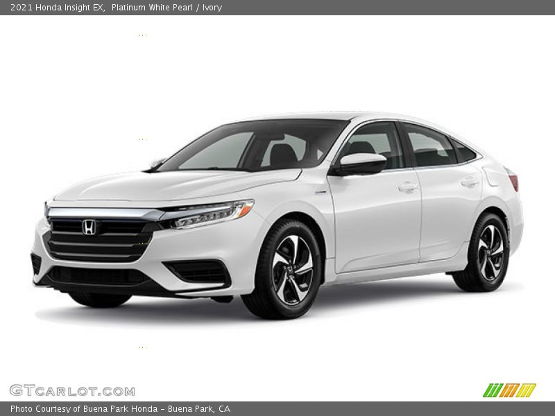 Platinum White Pearl / Ivory 2021 Honda Insight EX