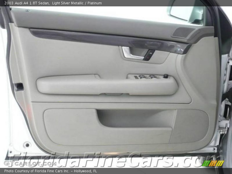 Light Silver Metallic / Platinum 2003 Audi A4 1.8T Sedan