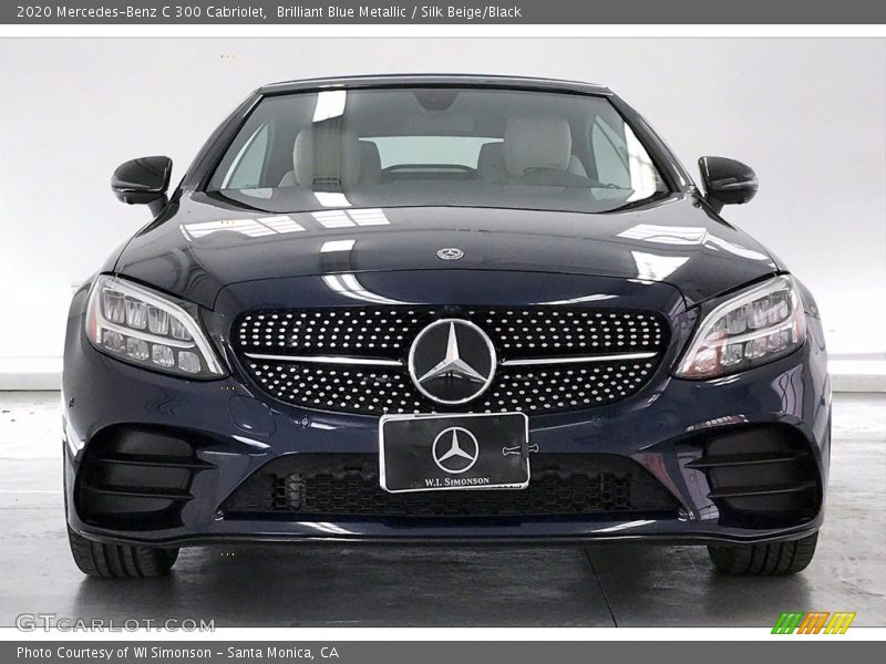 Brilliant Blue Metallic / Silk Beige/Black 2020 Mercedes-Benz C 300 Cabriolet