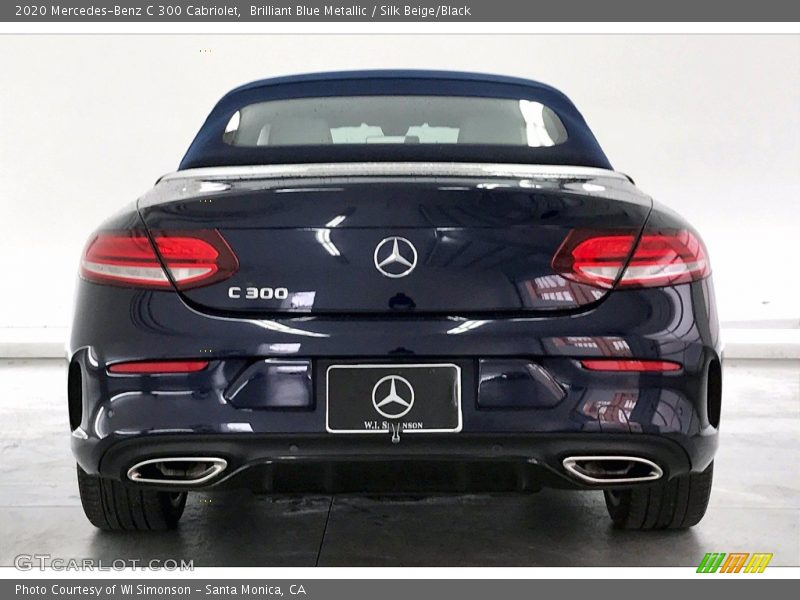 Brilliant Blue Metallic / Silk Beige/Black 2020 Mercedes-Benz C 300 Cabriolet