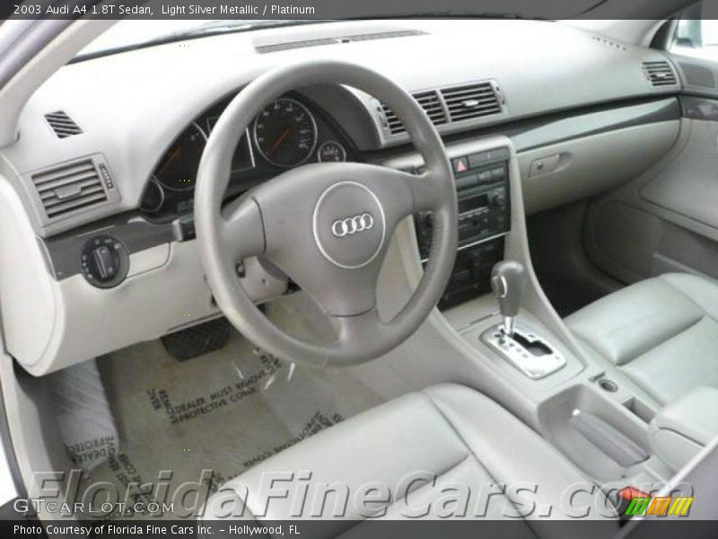 Light Silver Metallic / Platinum 2003 Audi A4 1.8T Sedan