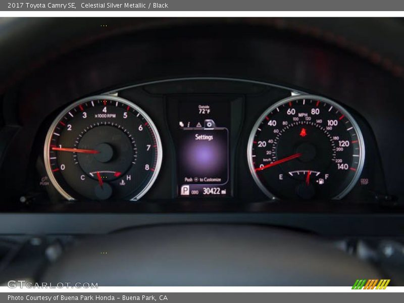 Celestial Silver Metallic / Black 2017 Toyota Camry SE