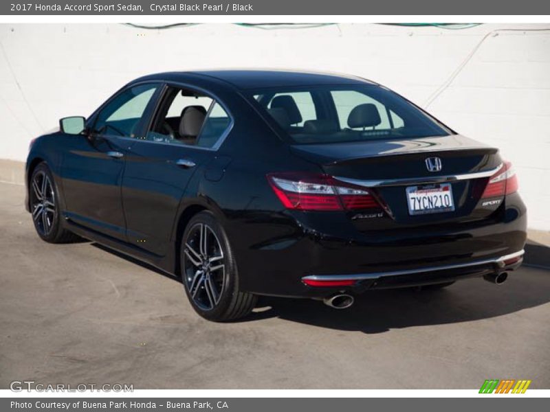 Crystal Black Pearl / Black 2017 Honda Accord Sport Sedan