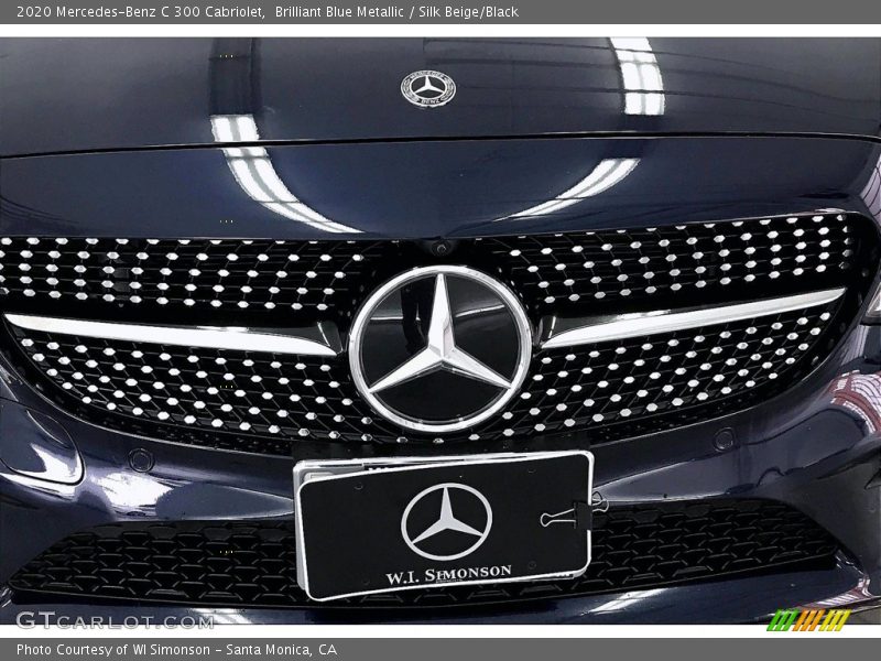 Brilliant Blue Metallic / Silk Beige/Black 2020 Mercedes-Benz C 300 Cabriolet