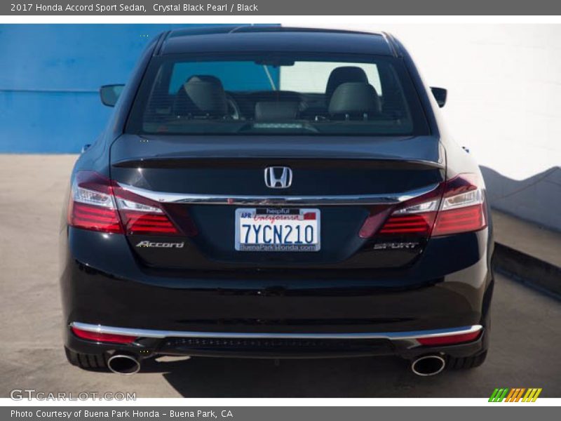 Crystal Black Pearl / Black 2017 Honda Accord Sport Sedan
