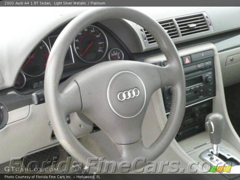 Light Silver Metallic / Platinum 2003 Audi A4 1.8T Sedan