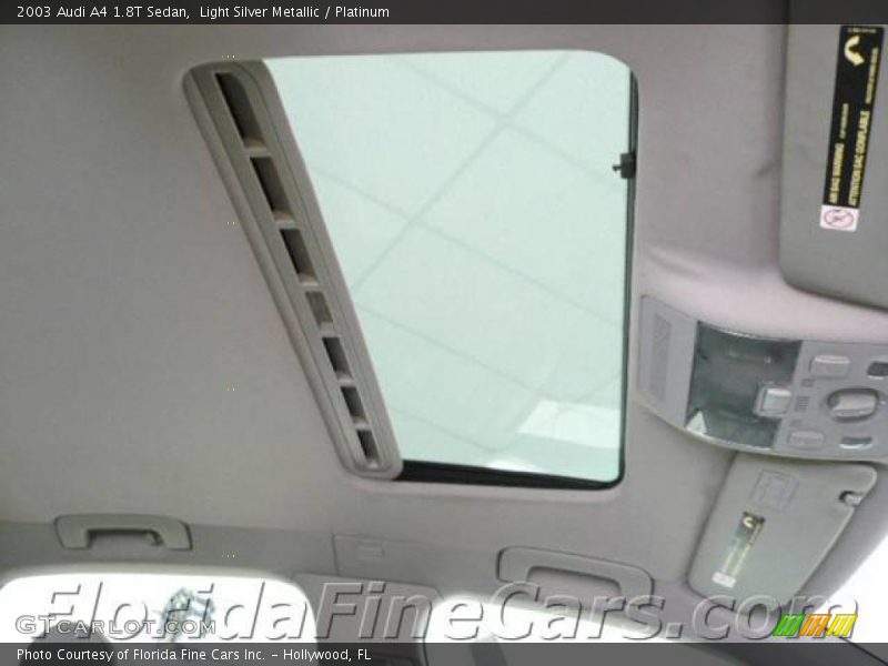 Light Silver Metallic / Platinum 2003 Audi A4 1.8T Sedan