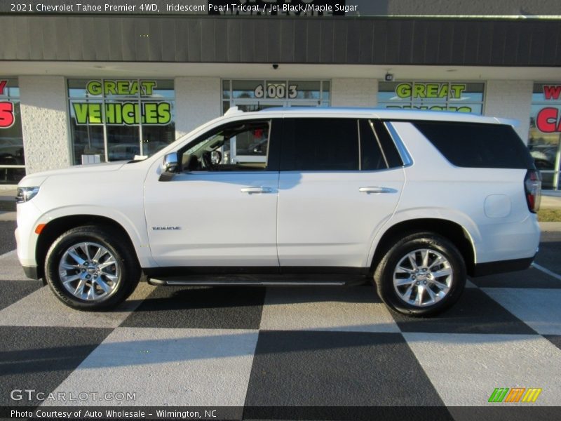 Iridescent Pearl Tricoat / Jet Black/Maple Sugar 2021 Chevrolet Tahoe Premier 4WD
