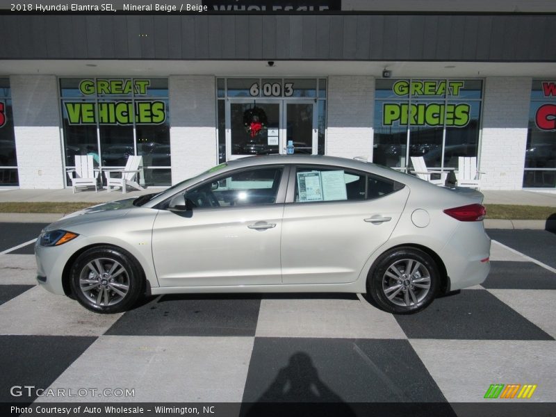 Mineral Beige / Beige 2018 Hyundai Elantra SEL