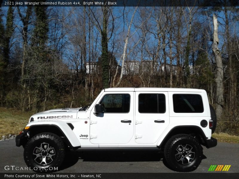 Bright White / Black 2021 Jeep Wrangler Unlimited Rubicon 4x4