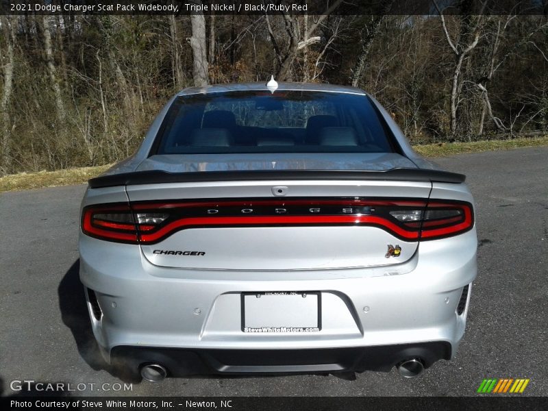 Triple Nickel / Black/Ruby Red 2021 Dodge Charger Scat Pack Widebody