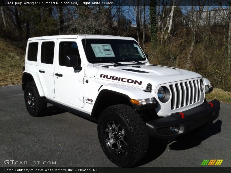 Bright White / Black 2021 Jeep Wrangler Unlimited Rubicon 4x4
