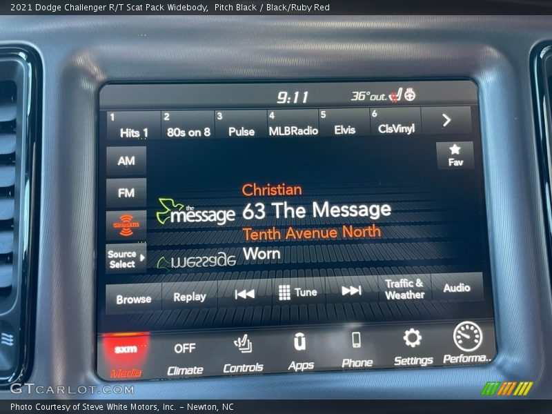 Pitch Black / Black/Ruby Red 2021 Dodge Challenger R/T Scat Pack Widebody