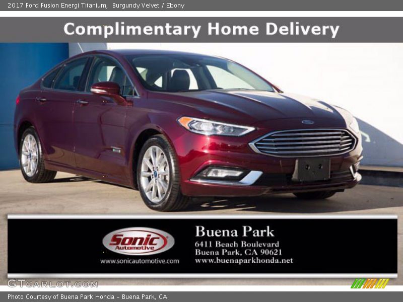 Burgundy Velvet / Ebony 2017 Ford Fusion Energi Titanium