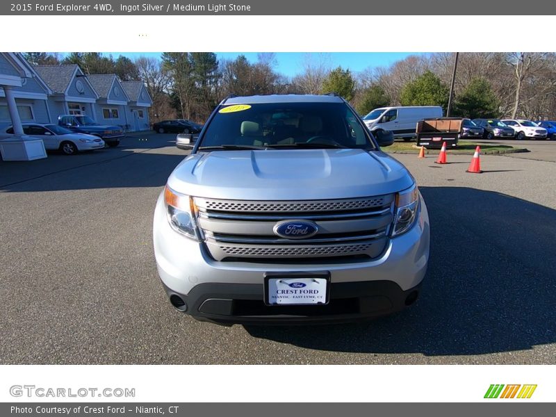 Ingot Silver / Medium Light Stone 2015 Ford Explorer 4WD