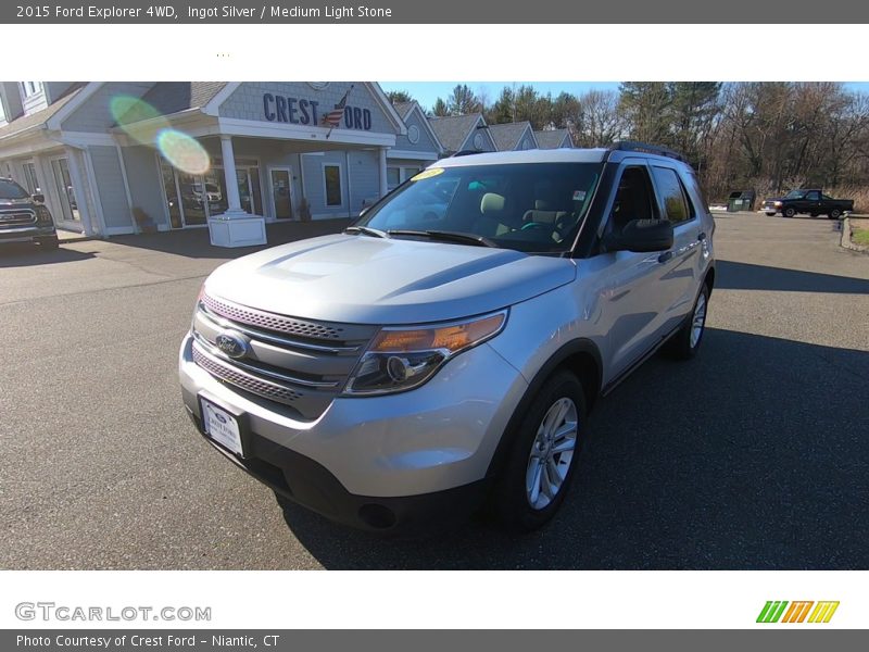 Ingot Silver / Medium Light Stone 2015 Ford Explorer 4WD