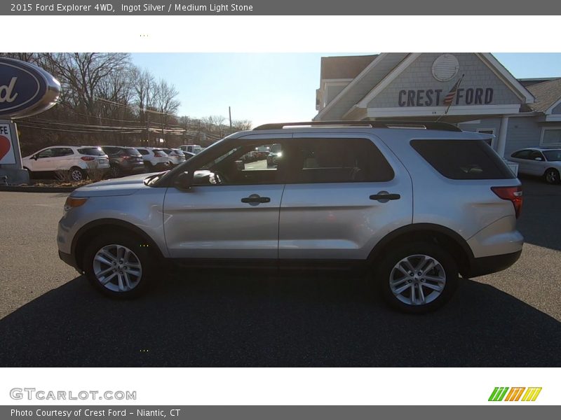 Ingot Silver / Medium Light Stone 2015 Ford Explorer 4WD