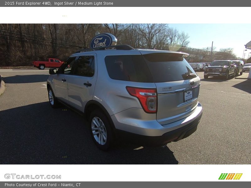 Ingot Silver / Medium Light Stone 2015 Ford Explorer 4WD