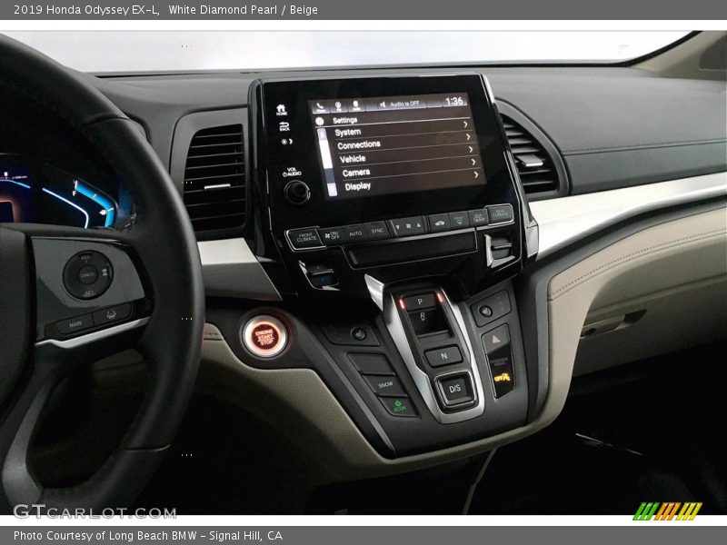 White Diamond Pearl / Beige 2019 Honda Odyssey EX-L
