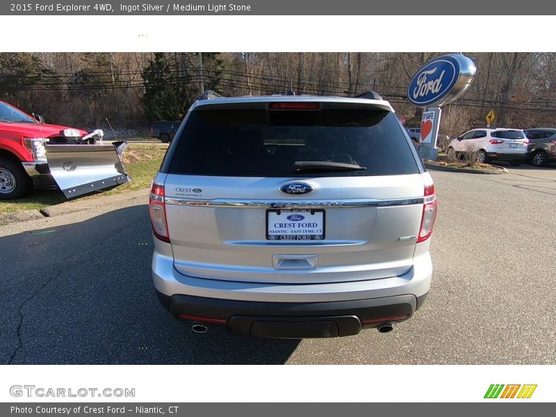 Ingot Silver / Medium Light Stone 2015 Ford Explorer 4WD