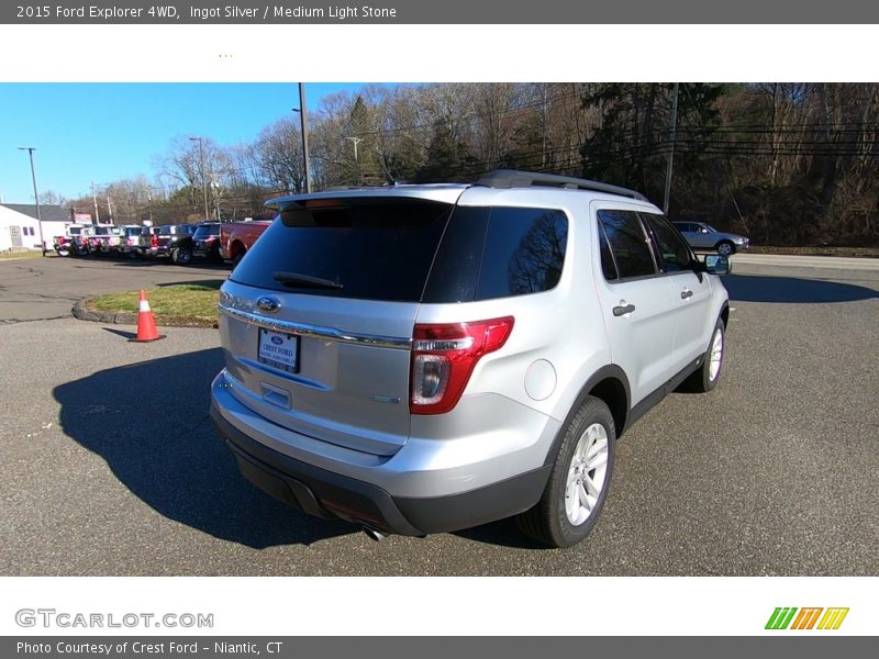 Ingot Silver / Medium Light Stone 2015 Ford Explorer 4WD