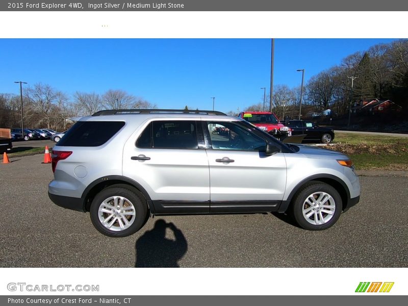 Ingot Silver / Medium Light Stone 2015 Ford Explorer 4WD