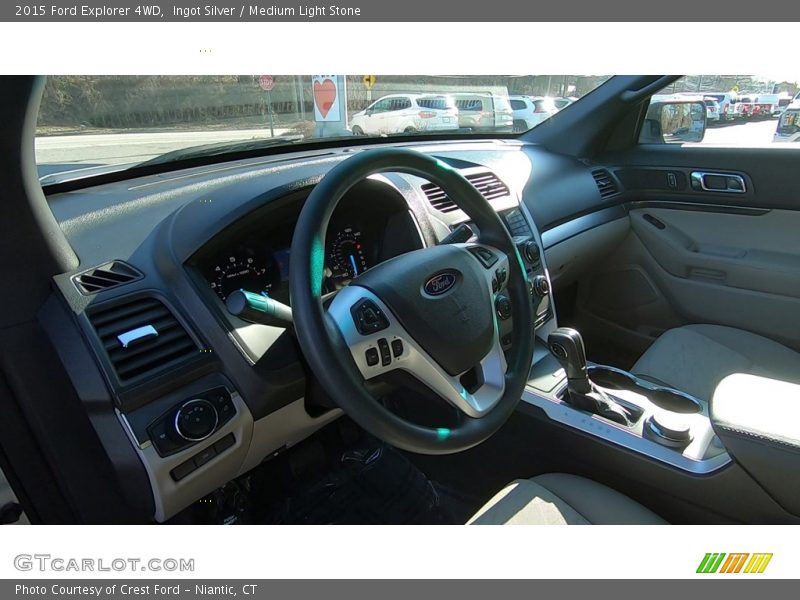 Ingot Silver / Medium Light Stone 2015 Ford Explorer 4WD